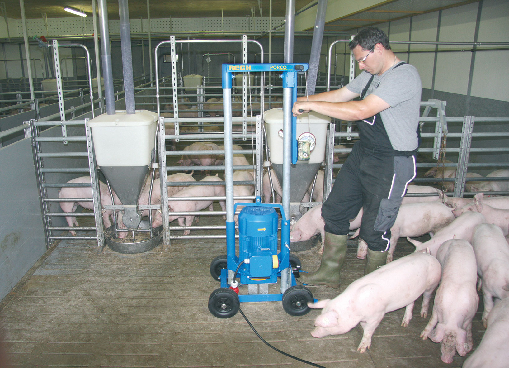 Porco kanalomrører med nedsenket propell.
