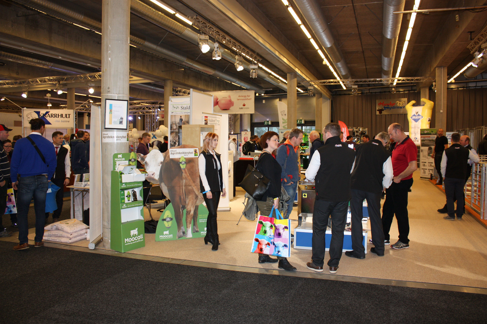 Stor aktivitet på Husdyr Systemers stand under Agroteknikk 2015