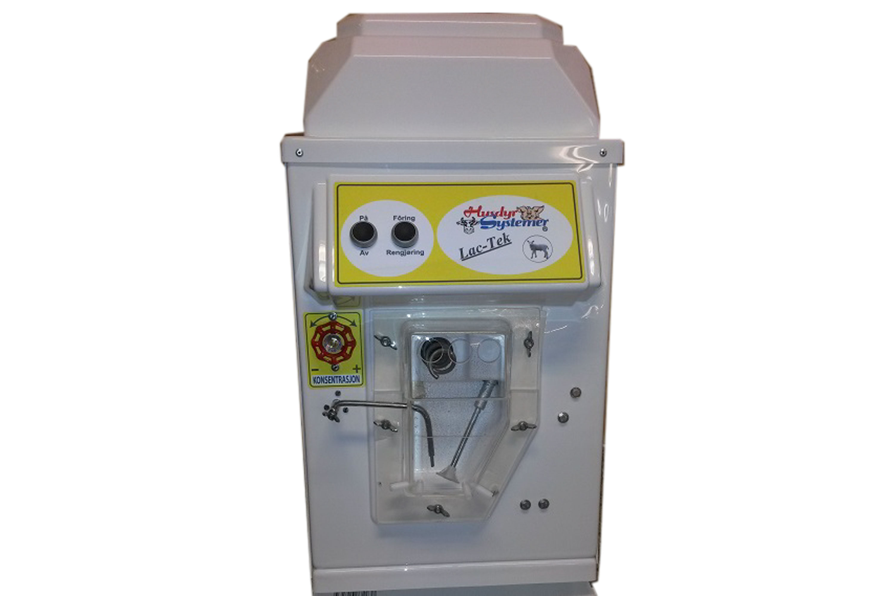 Lac-Tek leveres med spenebrett som har 3 smokker.