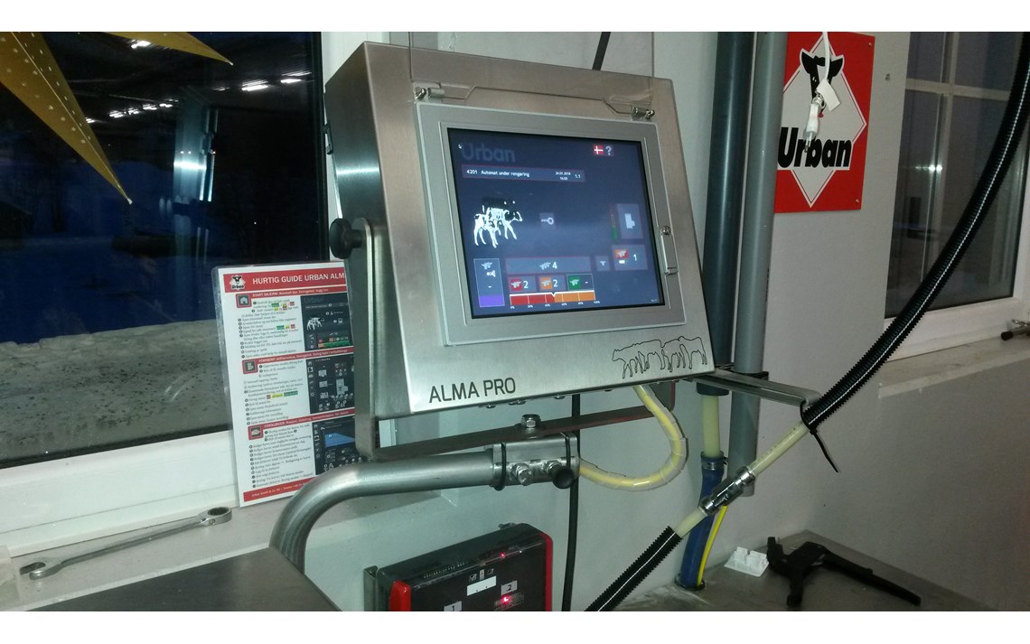 Alma Pro berøringsskjerm.