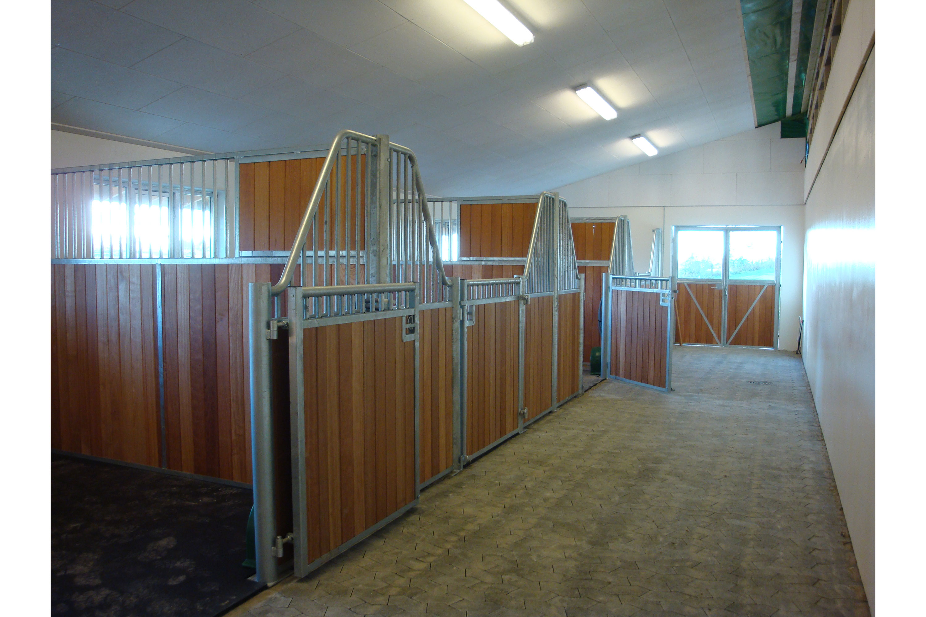 Elegance hestebokser med åpen dør.